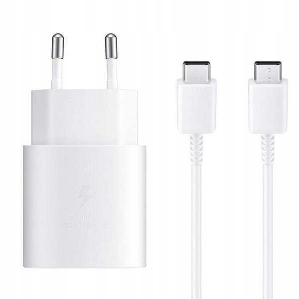 Sieťová nabíjačka EP-TA800EBE TYP C + biely kábel